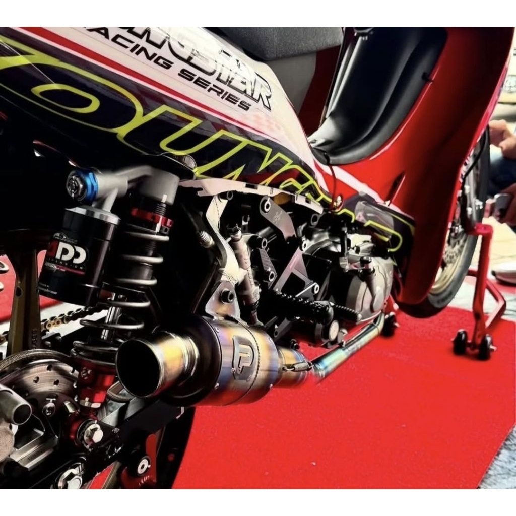 Knalpot Pekajaman Muffler Original Jogja Titanium Jupiter z 5tp Road Race Mp 130cc Jupiter Z1