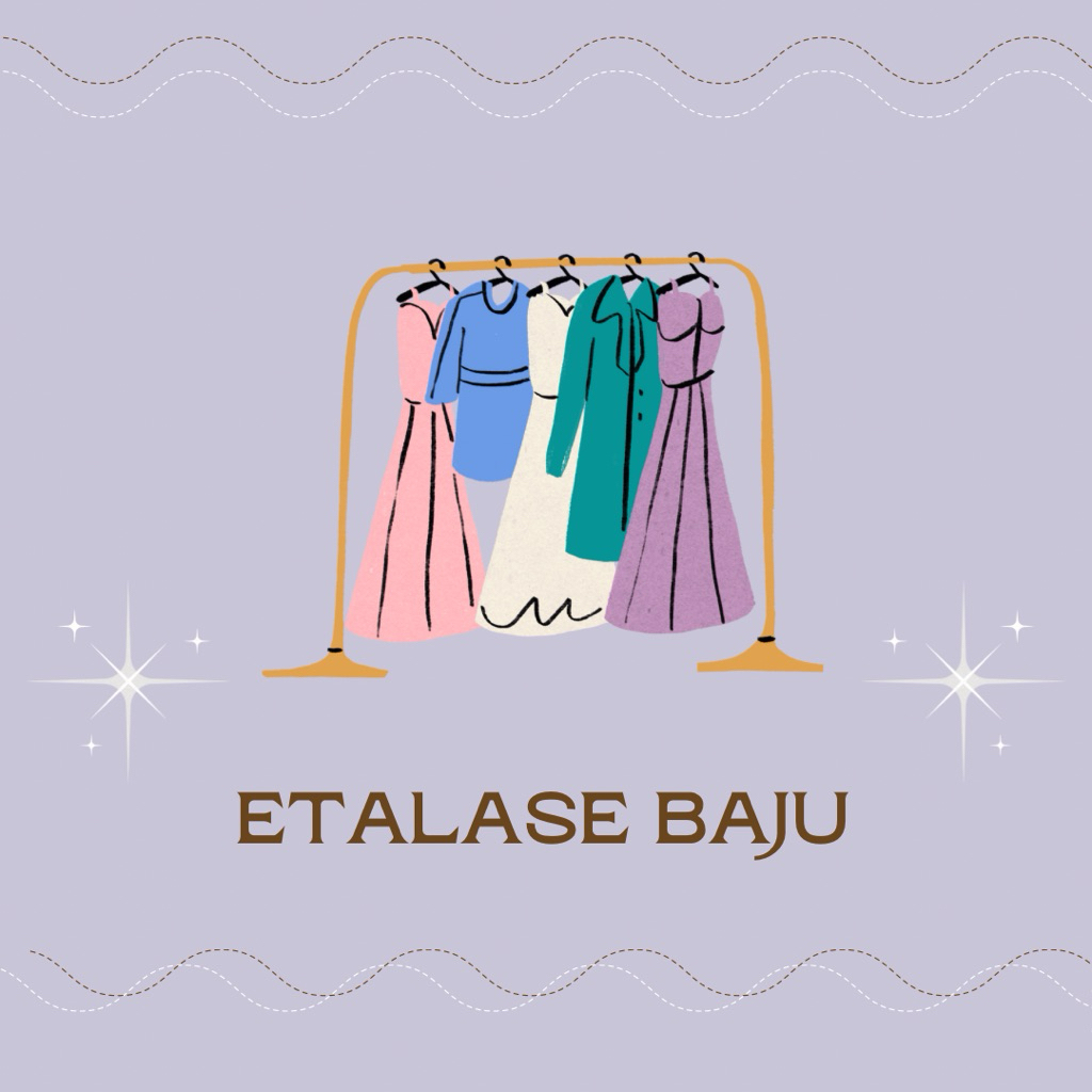 Etalase baju import