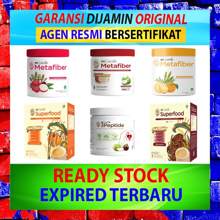 (BISA COD) Metafiber Ori by Mganik Official Obat Gula Darah Tinggi Meta Fiber