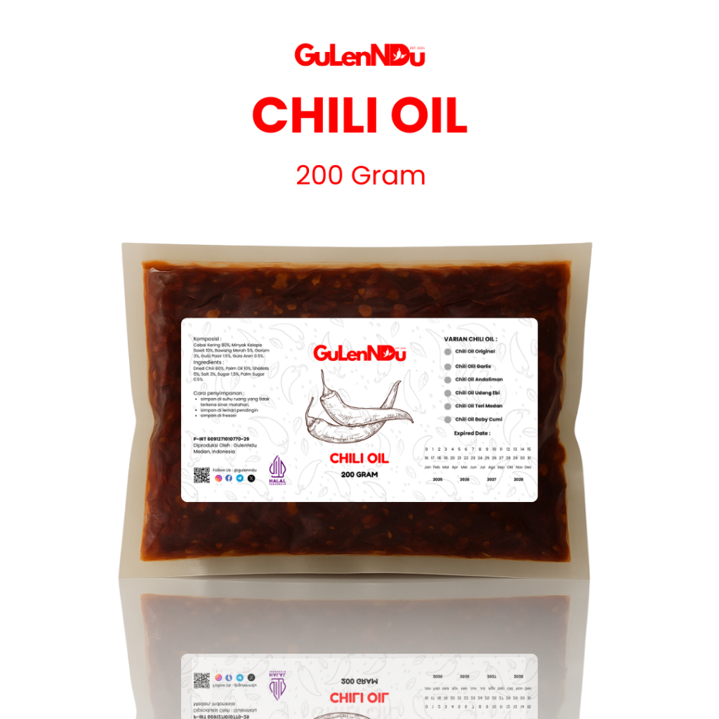 

Chili Oil 200Gram Halal Pedas Kemasan Sachet Refill Sambal Serbaguna Bisa Instan COD