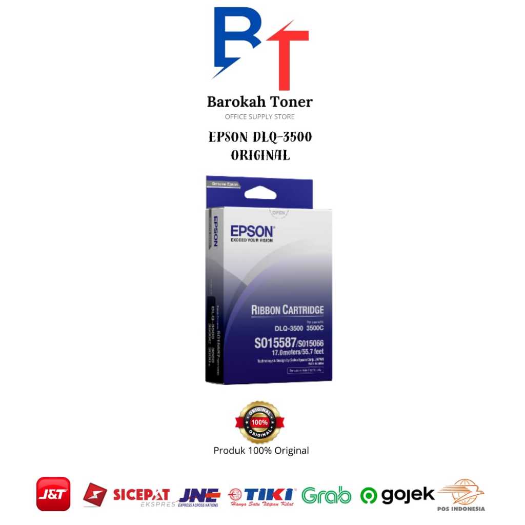 Ribbon Cartridge Epson DLQ-3000 DLQ-3500 DLQ-3500+ Pita Ori S015587