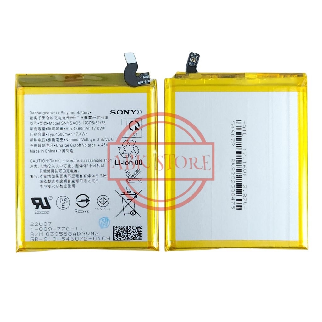 BATERAI SNYSAC5 FOR SONY XPERIA 1 III / XPERIA 5 III / XPERIA 10 III BATTERY ORIGINAL QUALITY