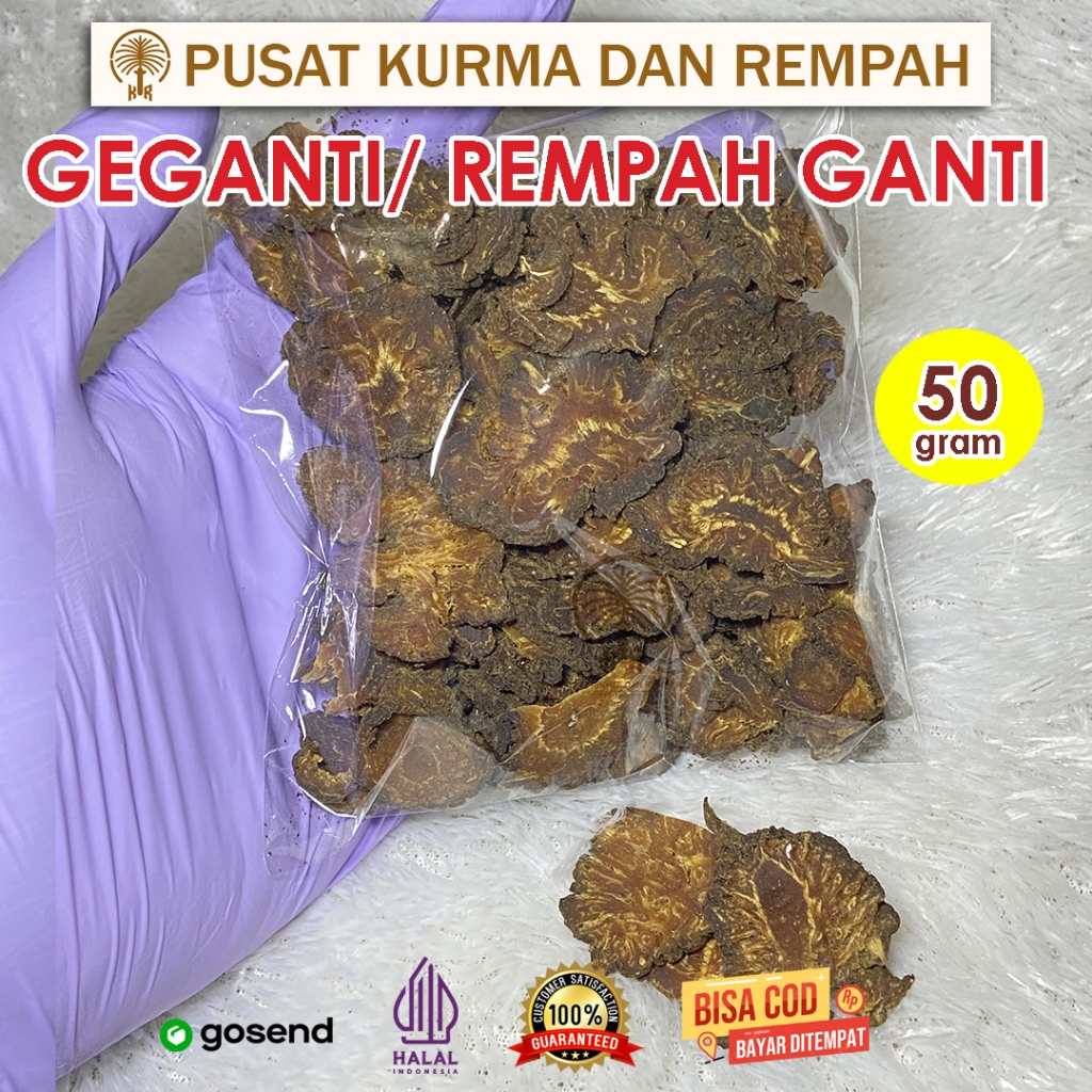 

Geganti 50gr - Ganti - Rempah Geganti 10gr 25gr