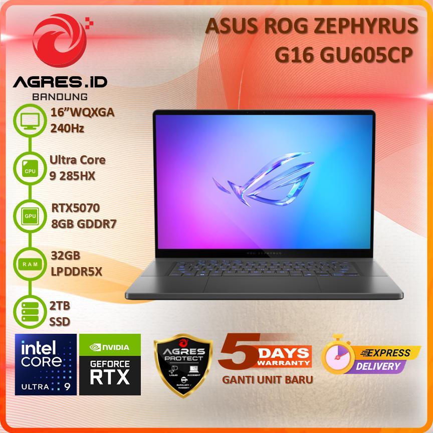 ASUS ROG ZEPHYRUS G16 GU605CP ULTRA 9 285H RTX5070 32GB 2TB 16" WQXGA OLED 240Hz