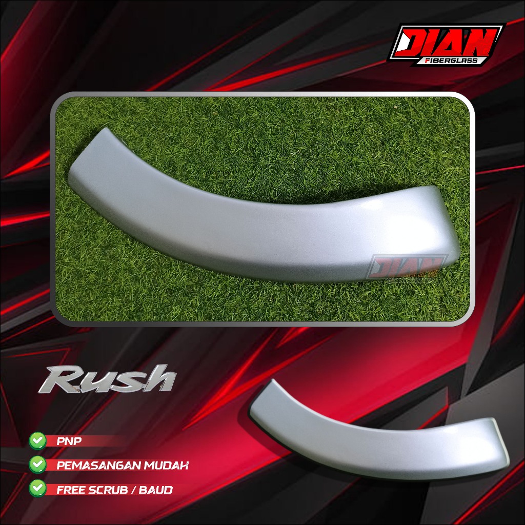 over fender sambungan bemper depan terios rush ori satuan