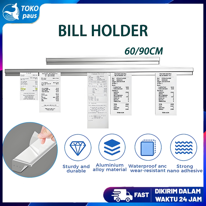 

Bill Holder Stainless / Capitan Nota / Checker Holder/ Penjepit Kertas Bon Bill / Receipt Holder / Bill Holder Restaurant & Café