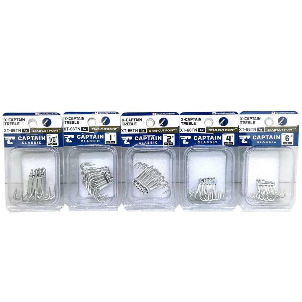 Hi Carbon Hook KAIL X-CAPTAIN TREBLE HOOK XT-66TN Sangat Tajam Harga 1 box