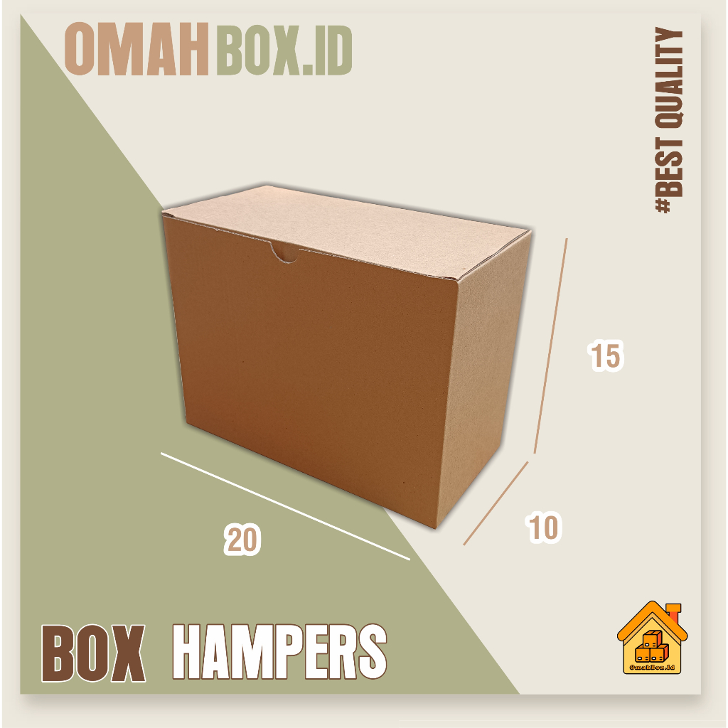 

Box Hampers 20x10x15 cm E FLUTE | kardus box polos | kardus diecut | box diecut | box hampers | box gift | kardus souvenir | kardus dus box
