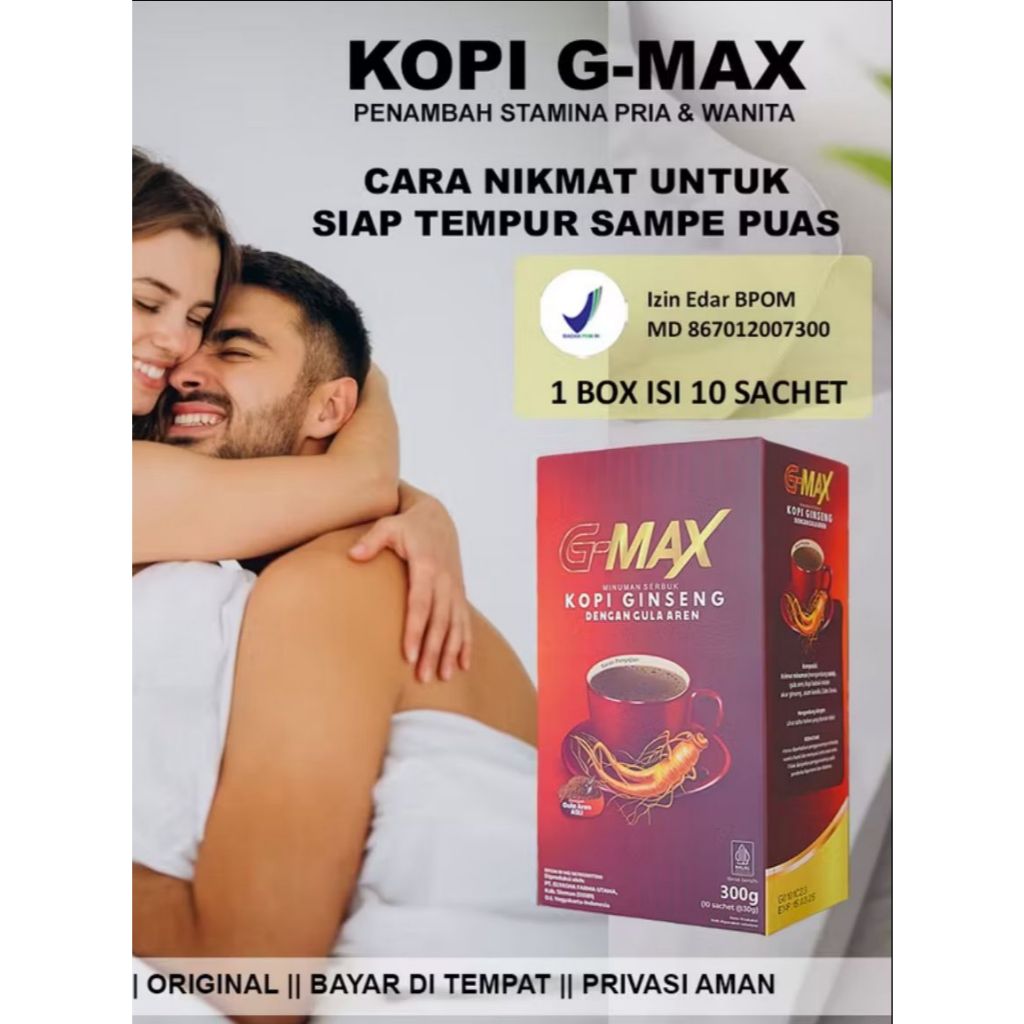 

TERLARIS KOPI G MAX ORIGINAL BESAR PANJANG PENAMBAH STAMINA PRIA KUAT TAHAN LAMA PRODUK PREMIUM PARA PRIA