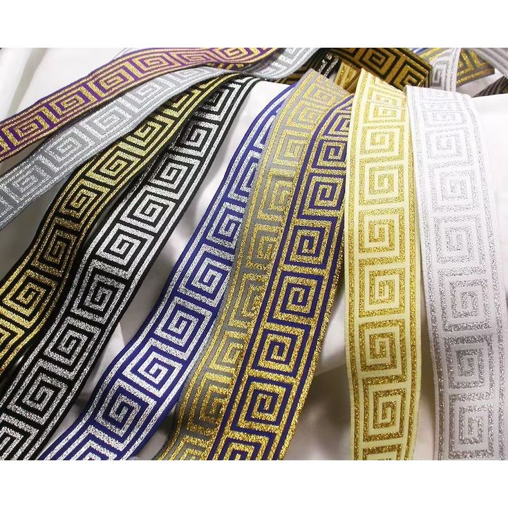 RENDA TEPI IMP 5CM MOTIF LABIRIN / RENDA PITA BORDIR / RENDA PITA INDIA