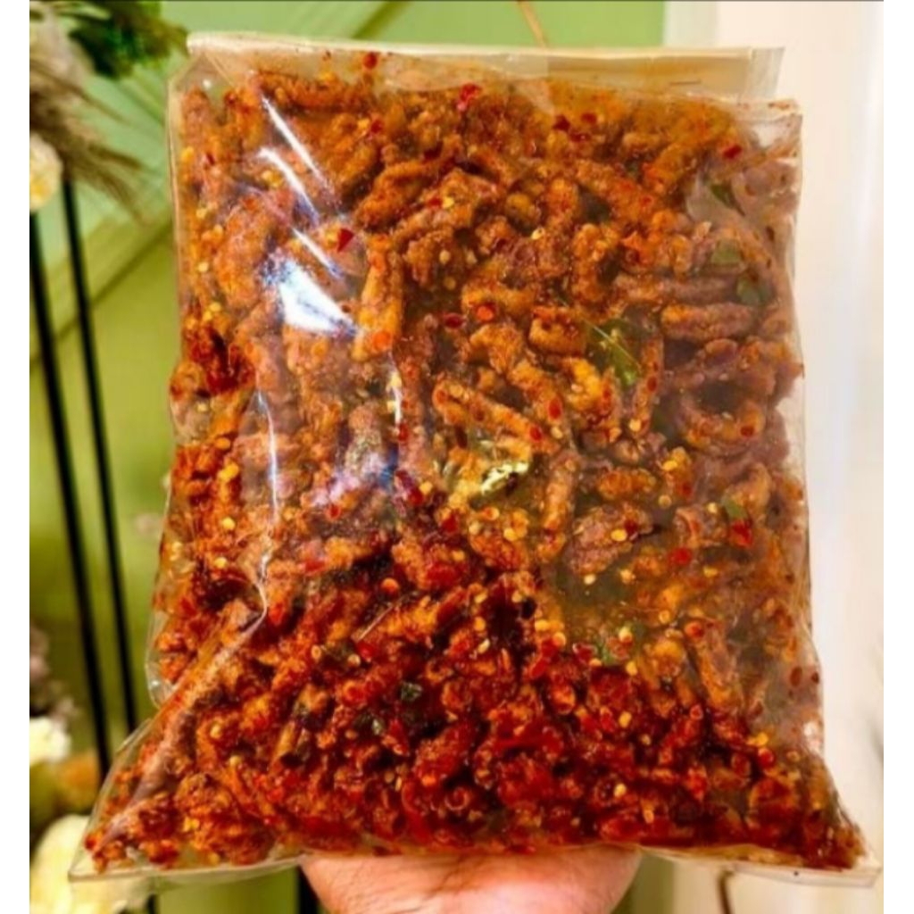 

usus pedas daun jeruk isi 250gram enak cemilan sehat cemilan keluarga