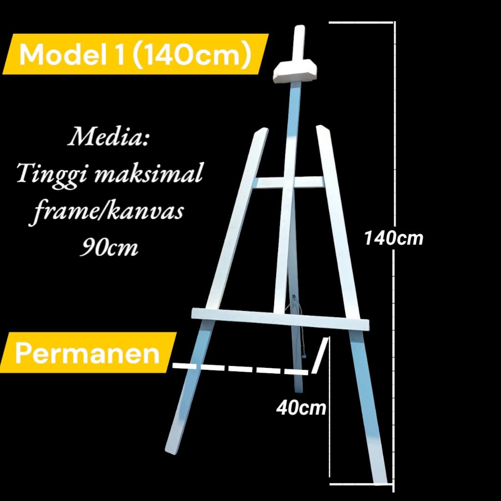 

Standing wooden easel 140cm (Permanen) DR. EASEL