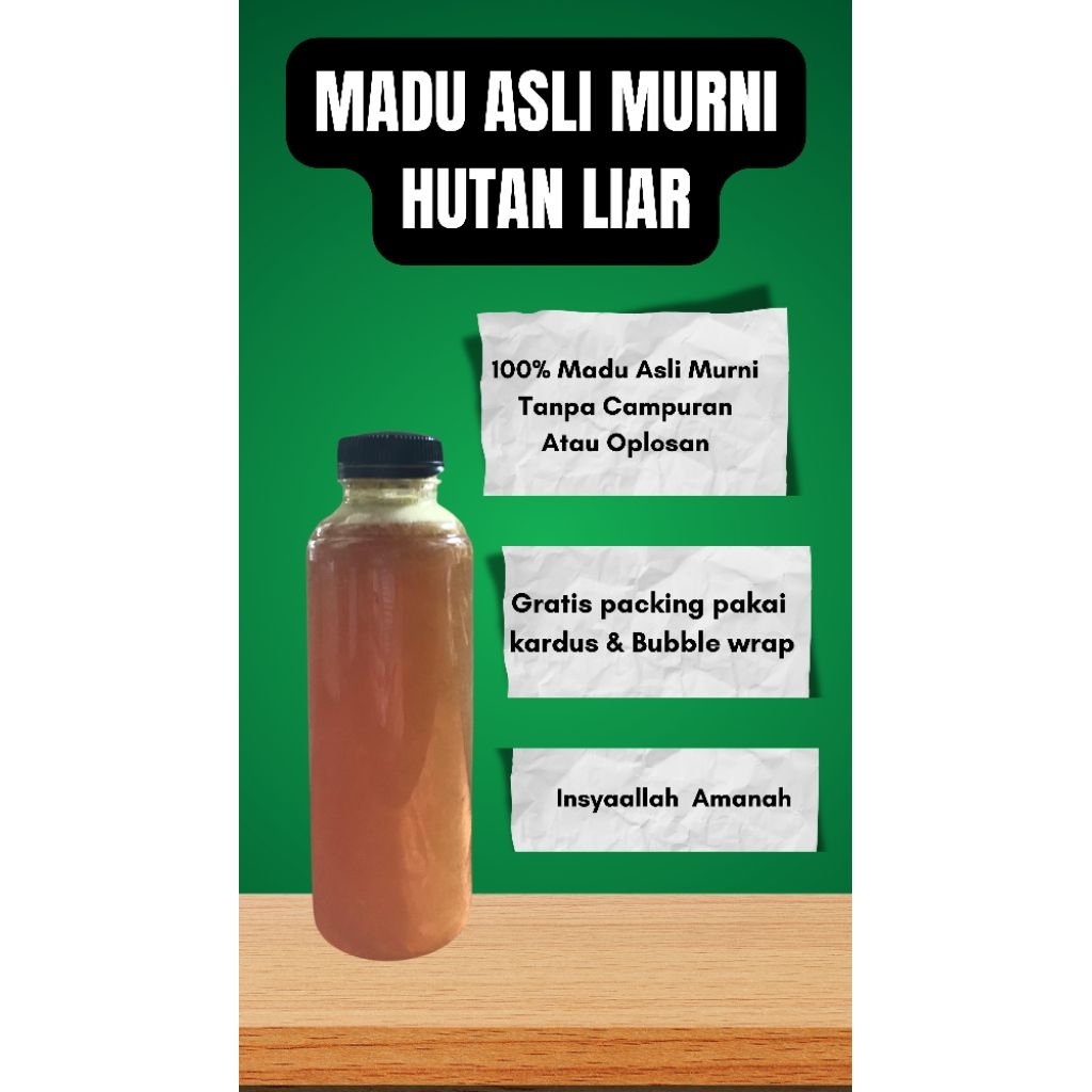 

Madu Asli Murni Hutan Liar Lebah Apis Dorsata (Gung, Odeng) 350gram