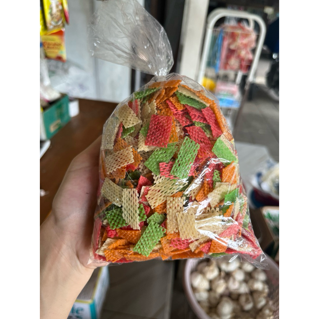 

Kerupuk Jaring Kerupuk mentah repacked 168gr