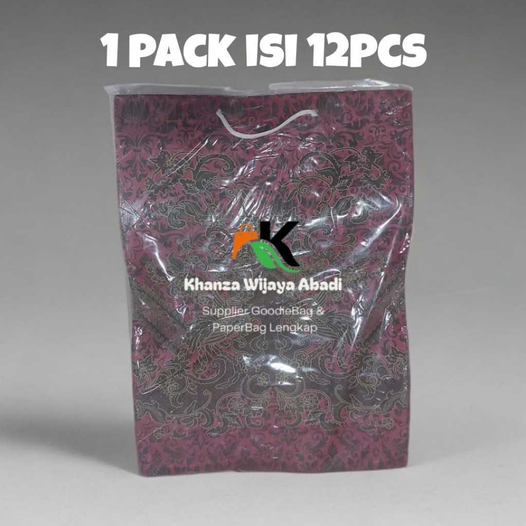 

Paperbag Batik Murah Grosir / Paperbag Motif Batik 20x30 / Harga Lusinan