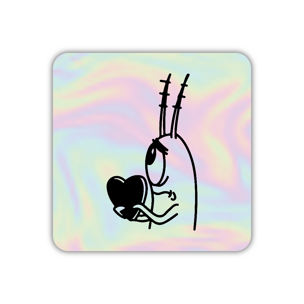 

Z389 sticker plankton aesthetic, stiker hologram satuan