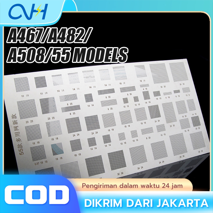 4 PCS/set Cetakan Universal IC Plat Amaoe Amaoe A467 / A482 / A508 / 55Models / Stencil Plat BGA Uni