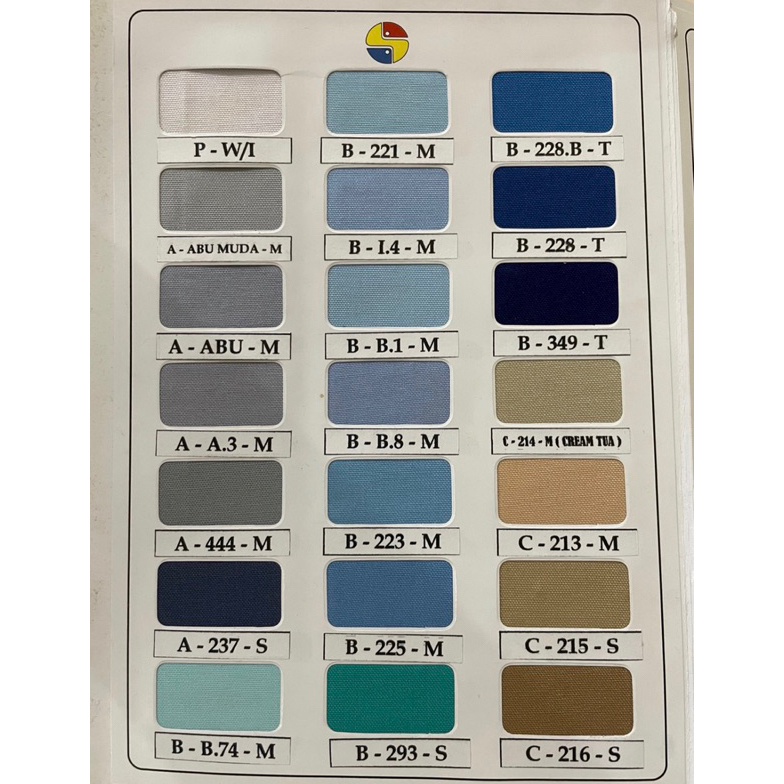 KODE D8N Kain Oxford Sariwarna Asli  ROLL GROSIR OXFORD SWA Kain Seragam Sekolah