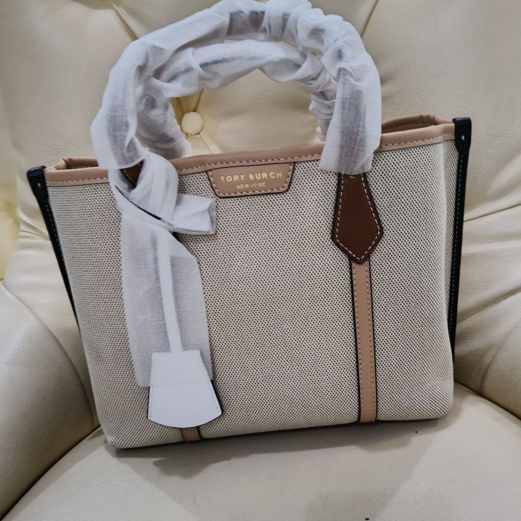 tory burch tote perry canvas