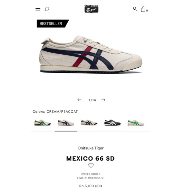 Onitsuka Tiger Mexico 66 SD Original (Preloved)