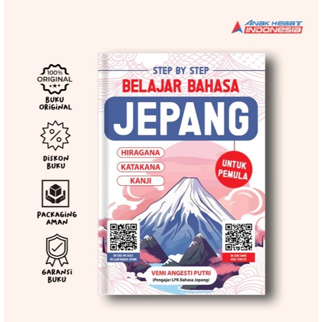 KL30P-Buku Step By Step Belajar Bahasa Jepang untuk Pemula-Vemi AP-Anak Hebat Indonesia