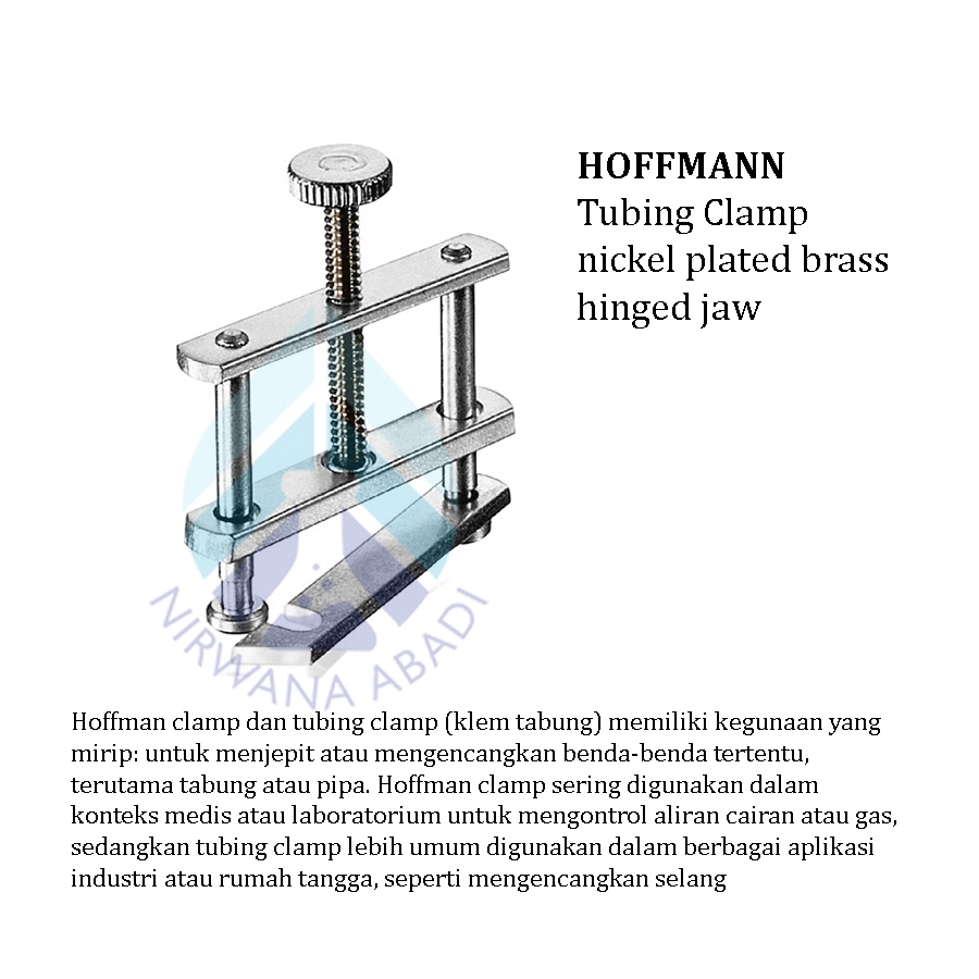 Penjepit Klem Selang, Tubing Clamp Hoffman Usbeck Germany