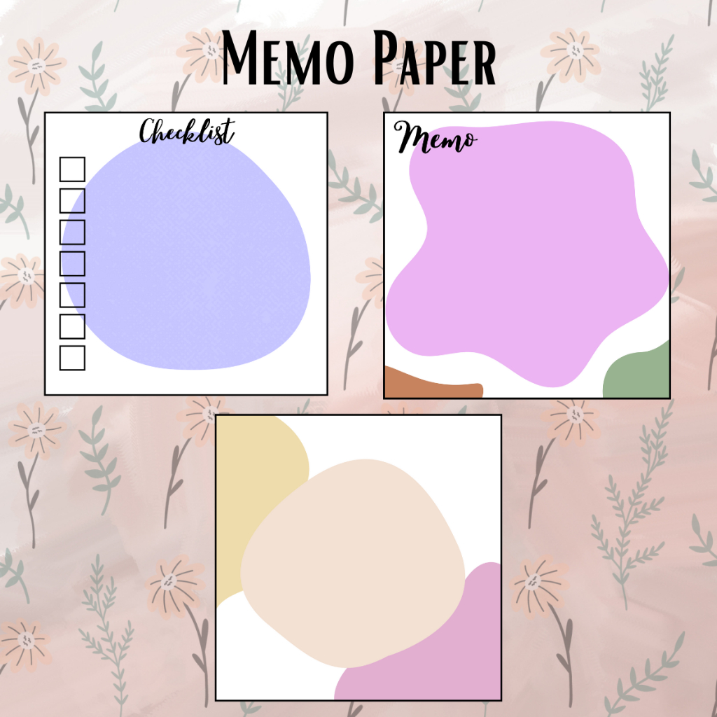 

Memo Paper 9x9 cm Lucu dan Estetik | 18 Sheets | Non-Sticky | Bahan HVS 80gsm