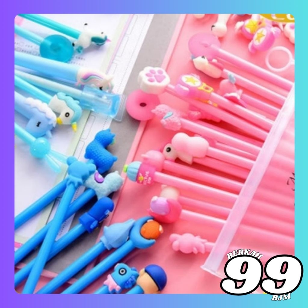 

Pulpen Gel Karakter Warna Warni