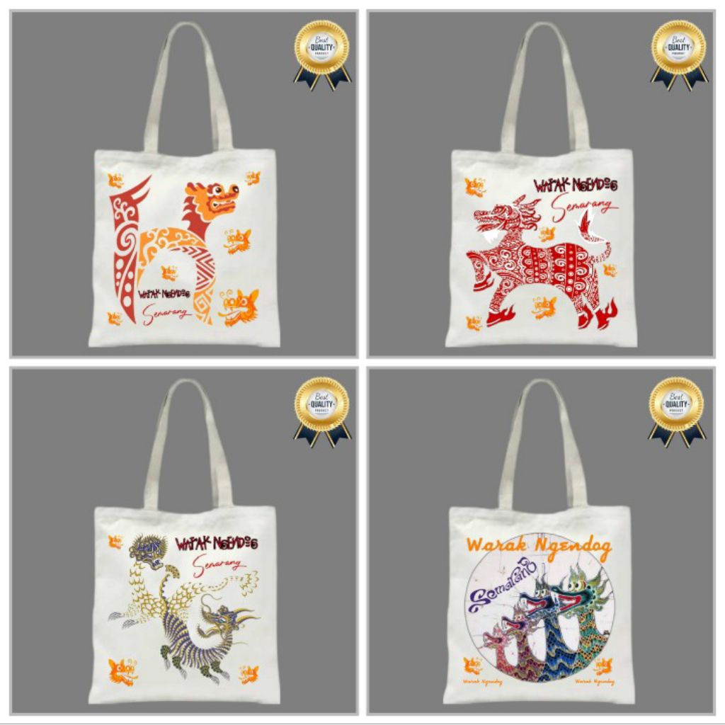 TAS KANVAS BATIK WARAK NGENDOG SEMARANG SUVENIR KHAS ASLI SEMARANG