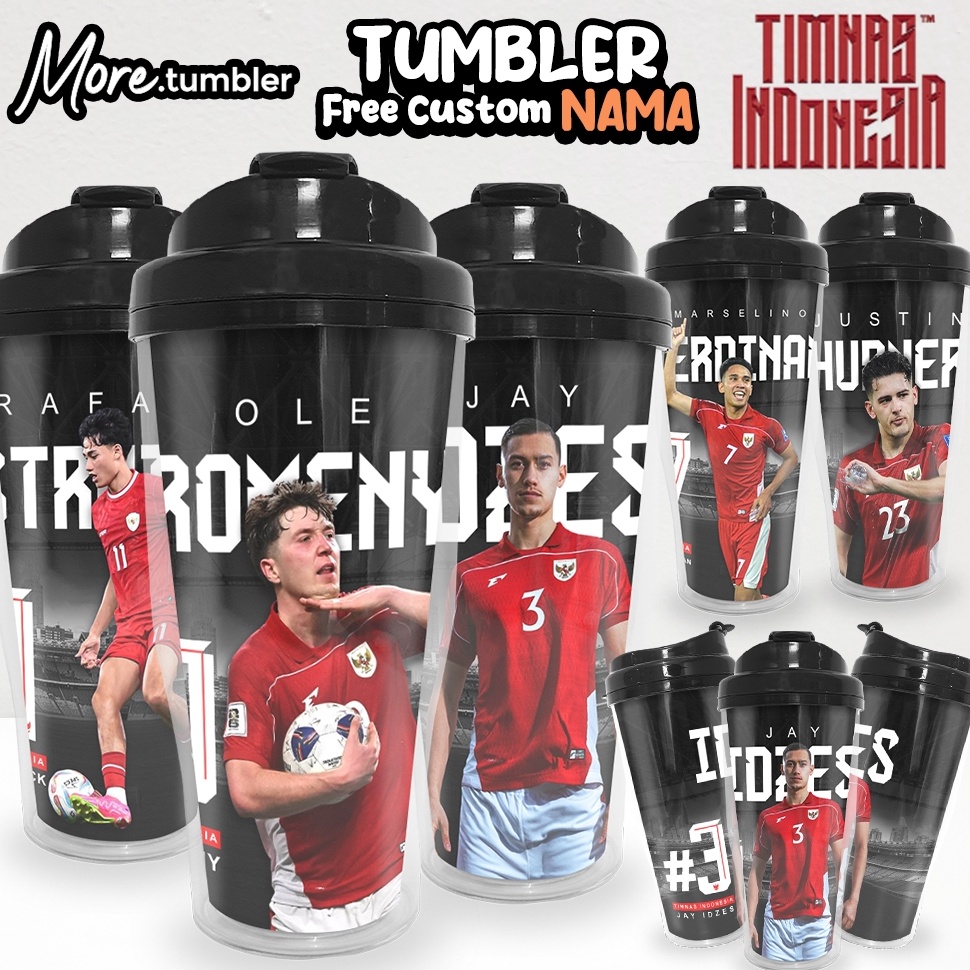 KODE G65S Tumbler Timnas INDONESIA  Merchandise Timnas INDONESIA Garuda  Botol Minum  Type P