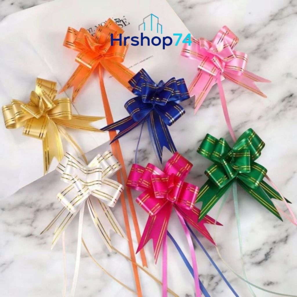 

Pita Tarik / Pita Serut 30mm Lis Gold isi 10pcs