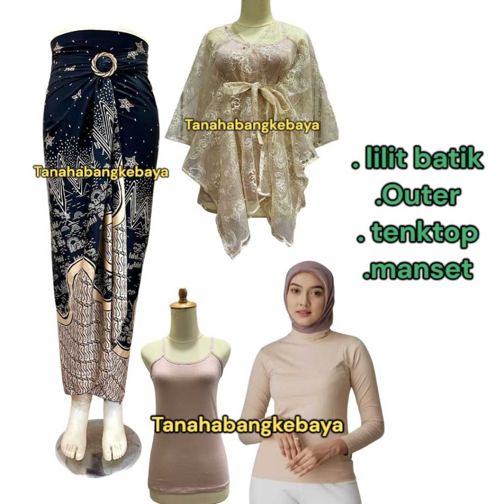 onset kebaya modern dan rok lilit batik terbaru wanita untuk acara wisuda graduation lamaran bridesm