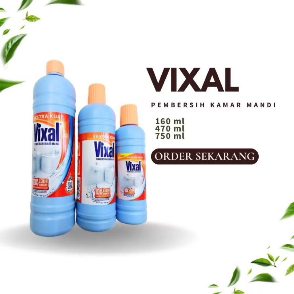 Vixal Biru pembersih kamar mandi & wc anti kerak membandel