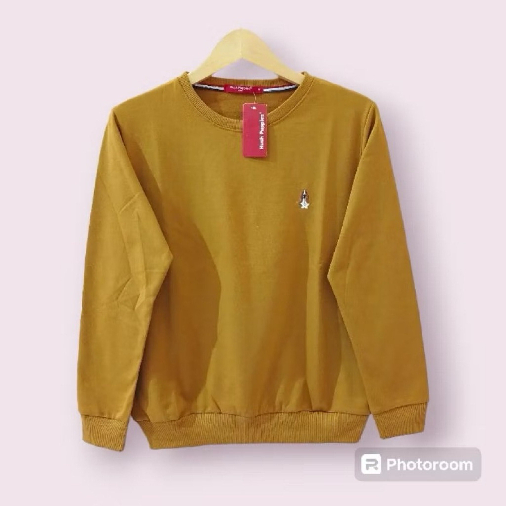 Sweater Hush Puppies cewek Logo Bordir