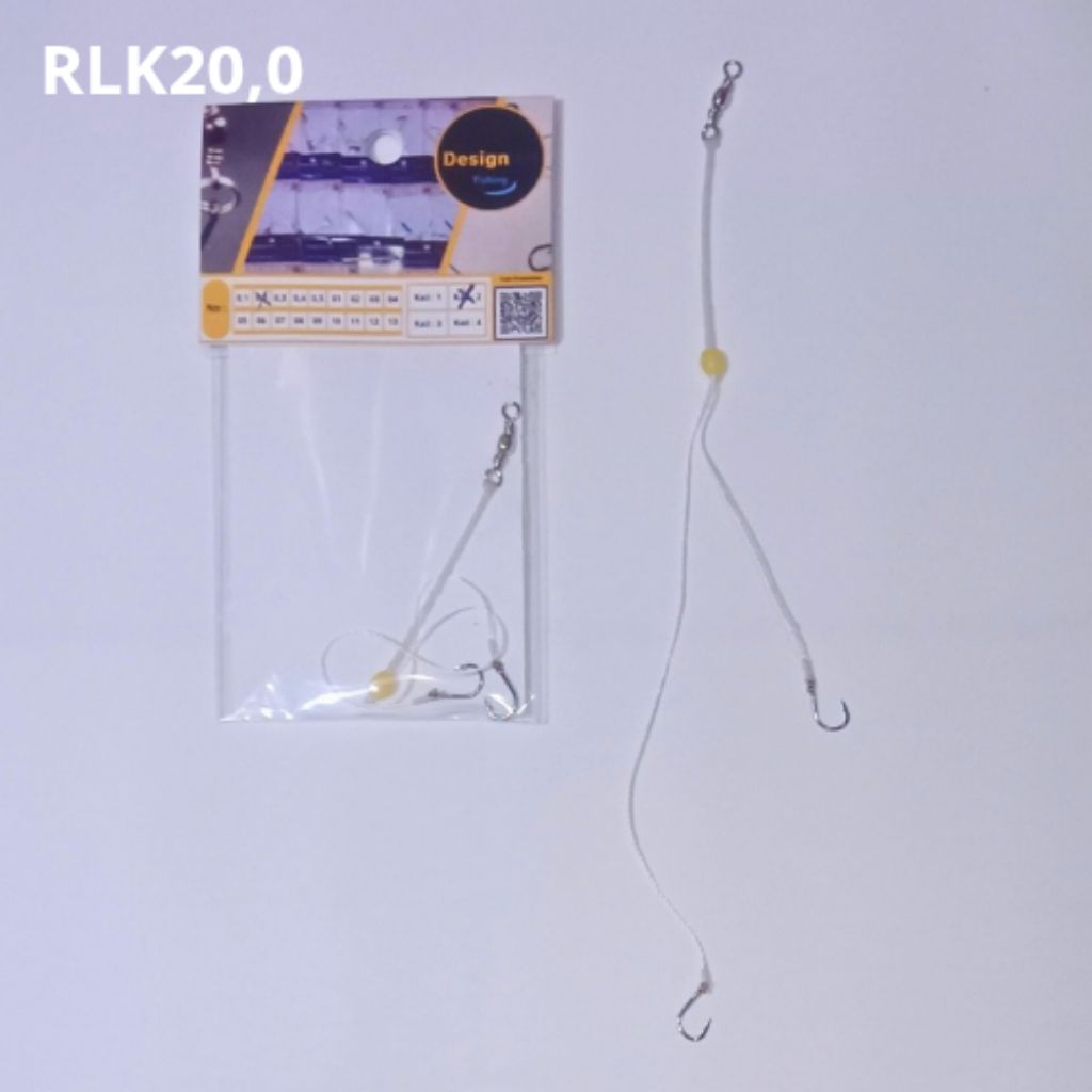 DESIGNION Rangkaian Ikan Kail Kecil Tipe (RLK20,0 ) No:0,1/0,2/0,3/0,4/0,5/1/2/3/4/5 Umpan Pancing