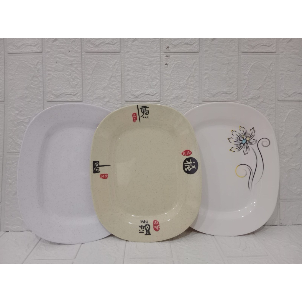 Piring Melamine Oval 10 in / Piring Saji Melamine / Piring Sayur Melamine