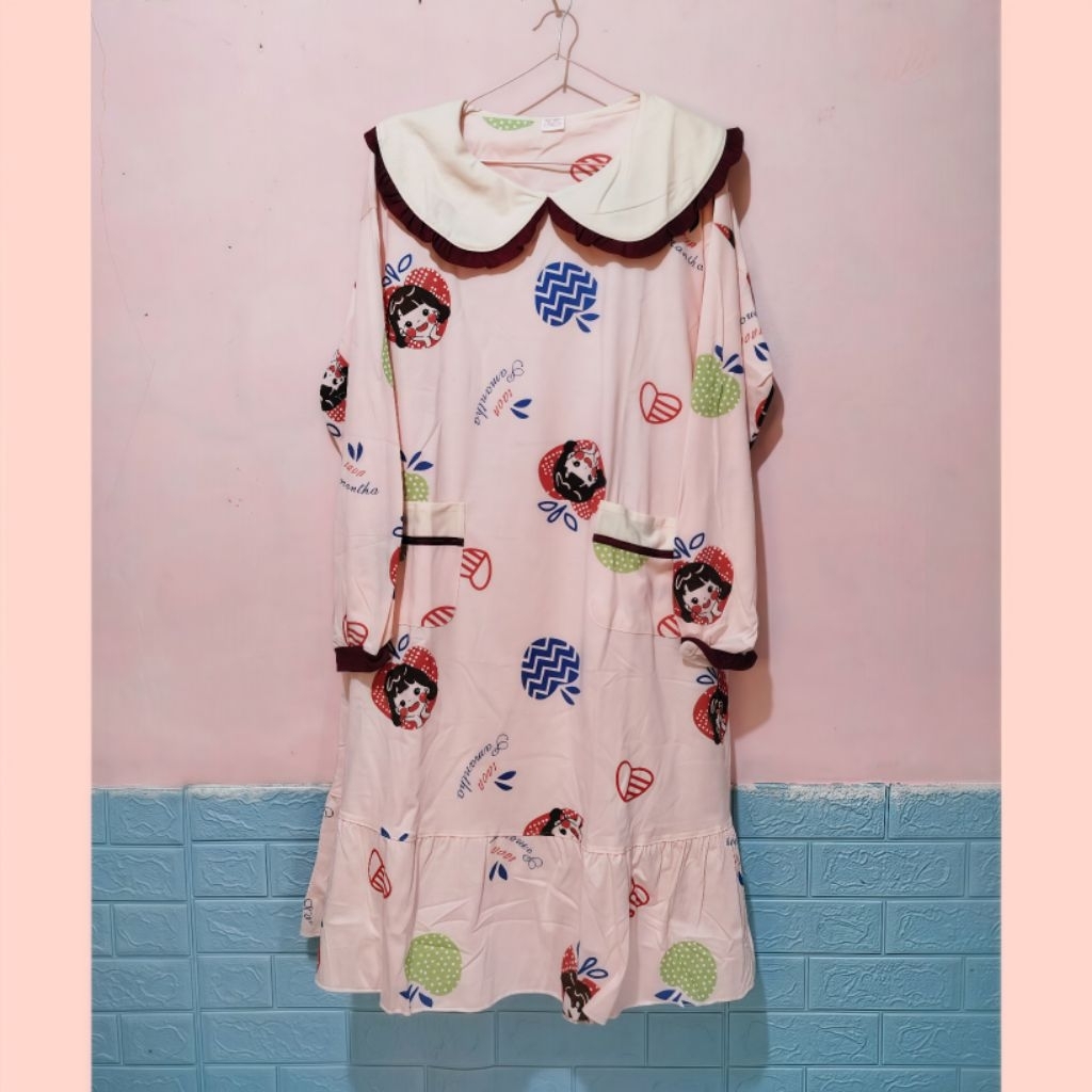 DASTER RENDA KERAH MODEL KOREA / DASTER JUMBO IMPORT