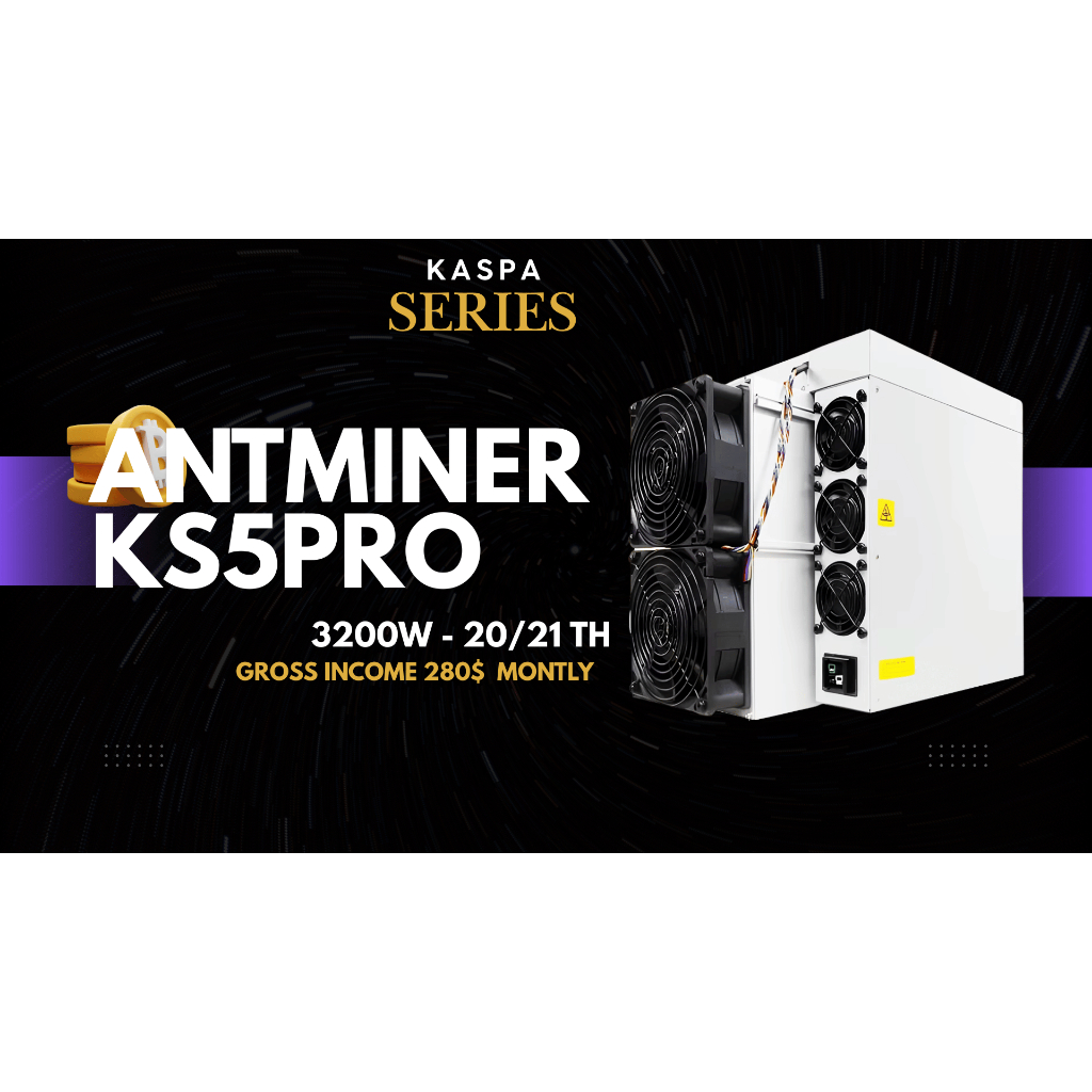 Bitmain Antminer KS5 PRO 21 TH Kaspa Miner