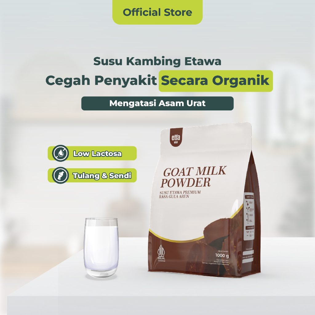 

Susu Kambing Etawa Bubuk Rasa Gula Aren Premium Jaga Kesehatan Tulang dan Sendi