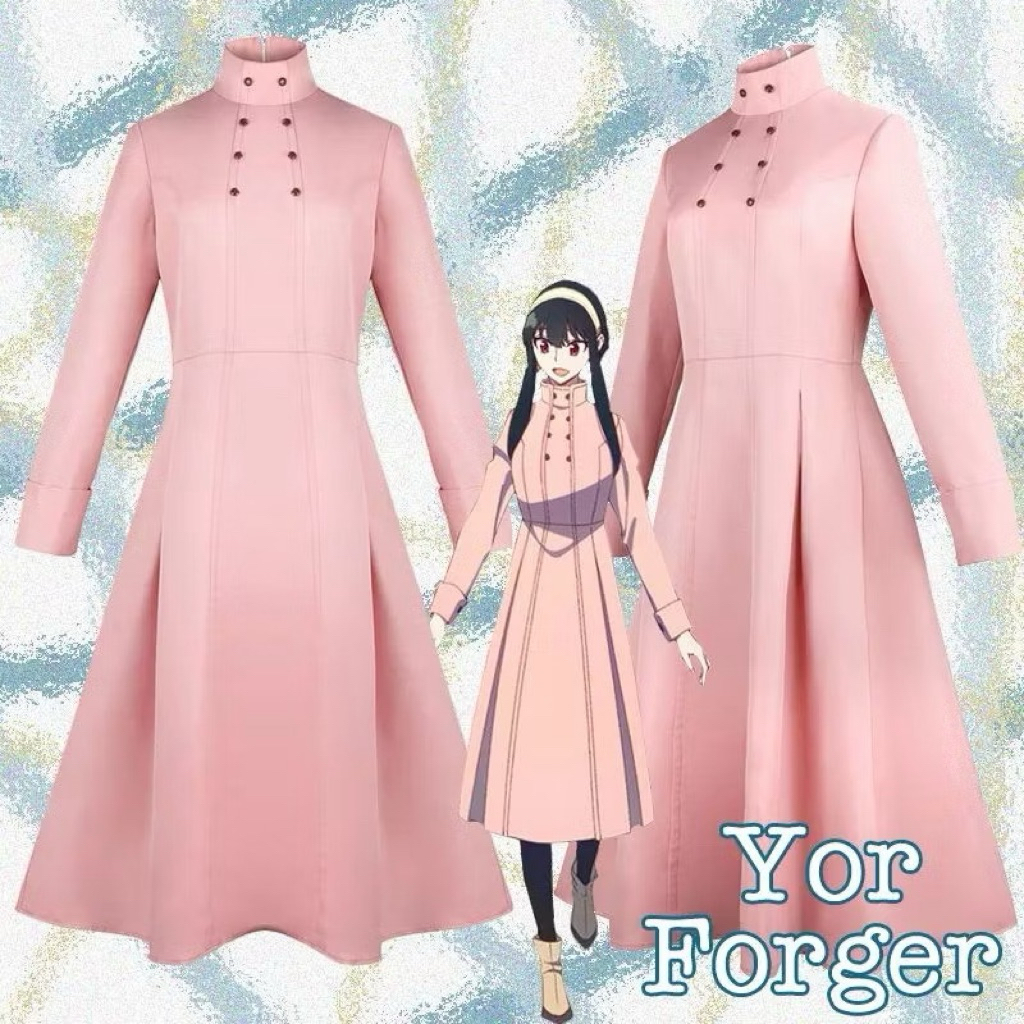 kostum Yor Forger pink dress