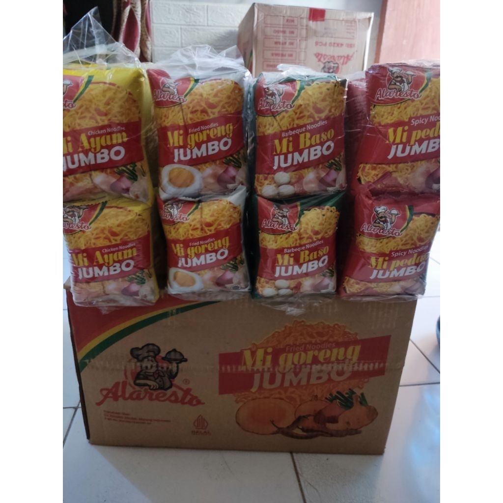 

Camilan Mi Instan Jumbo Alaresto - Isi 40 pcs | Banyak Varian Rasa