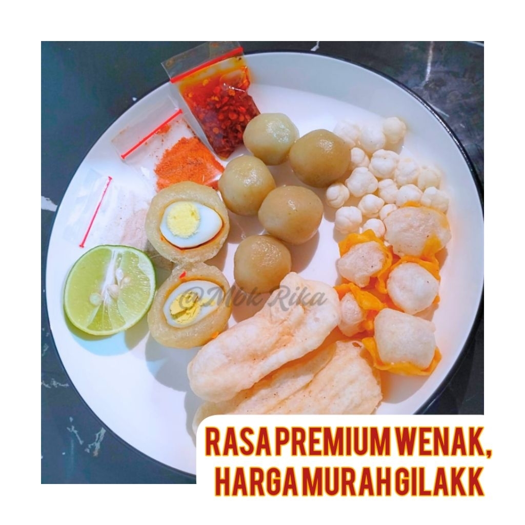 

BASO ACI TELUR PUYUH MERONA - Isi Besar 2 Aci Telur - BASO ACI Frozen Food by Mbak Rika