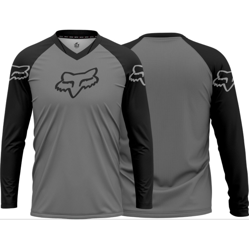 Jersey sepeda Gowes Motocross FOX ABU Long Sleeve tangan panjang