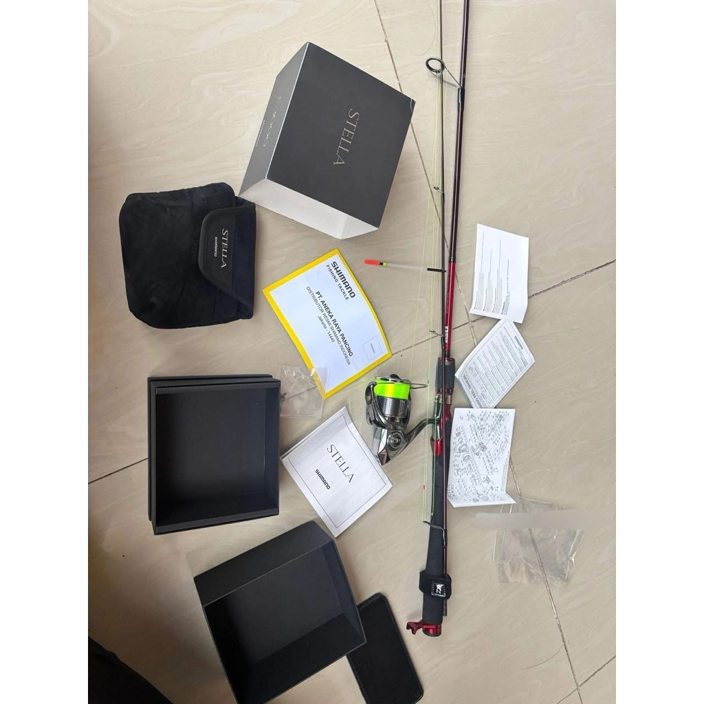 reel shimano spinning + joran