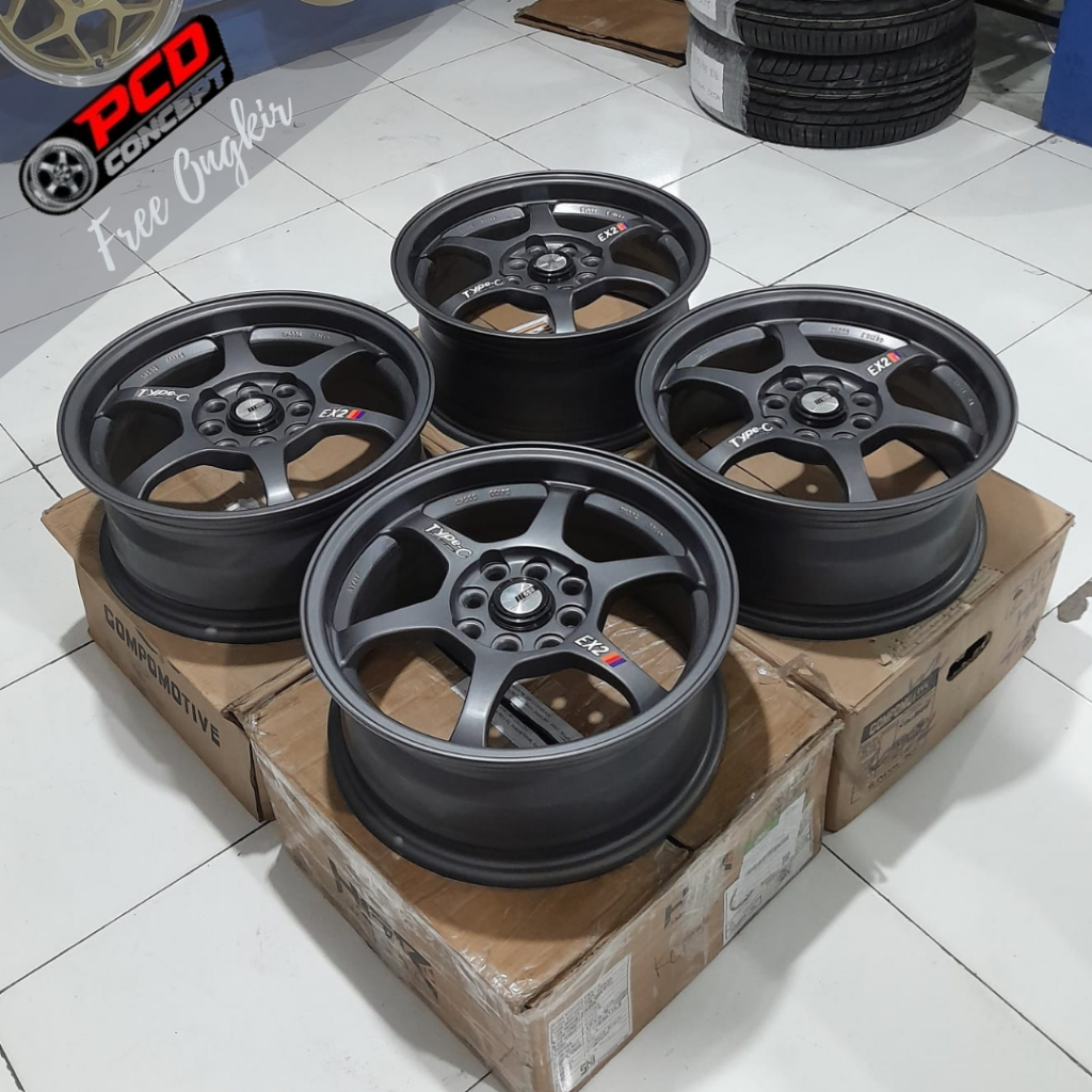 Velg SSR Type-C ring 15 double pcd 4x100 4x114 terlaris untuk Ford Fiesta Mirage Avanza