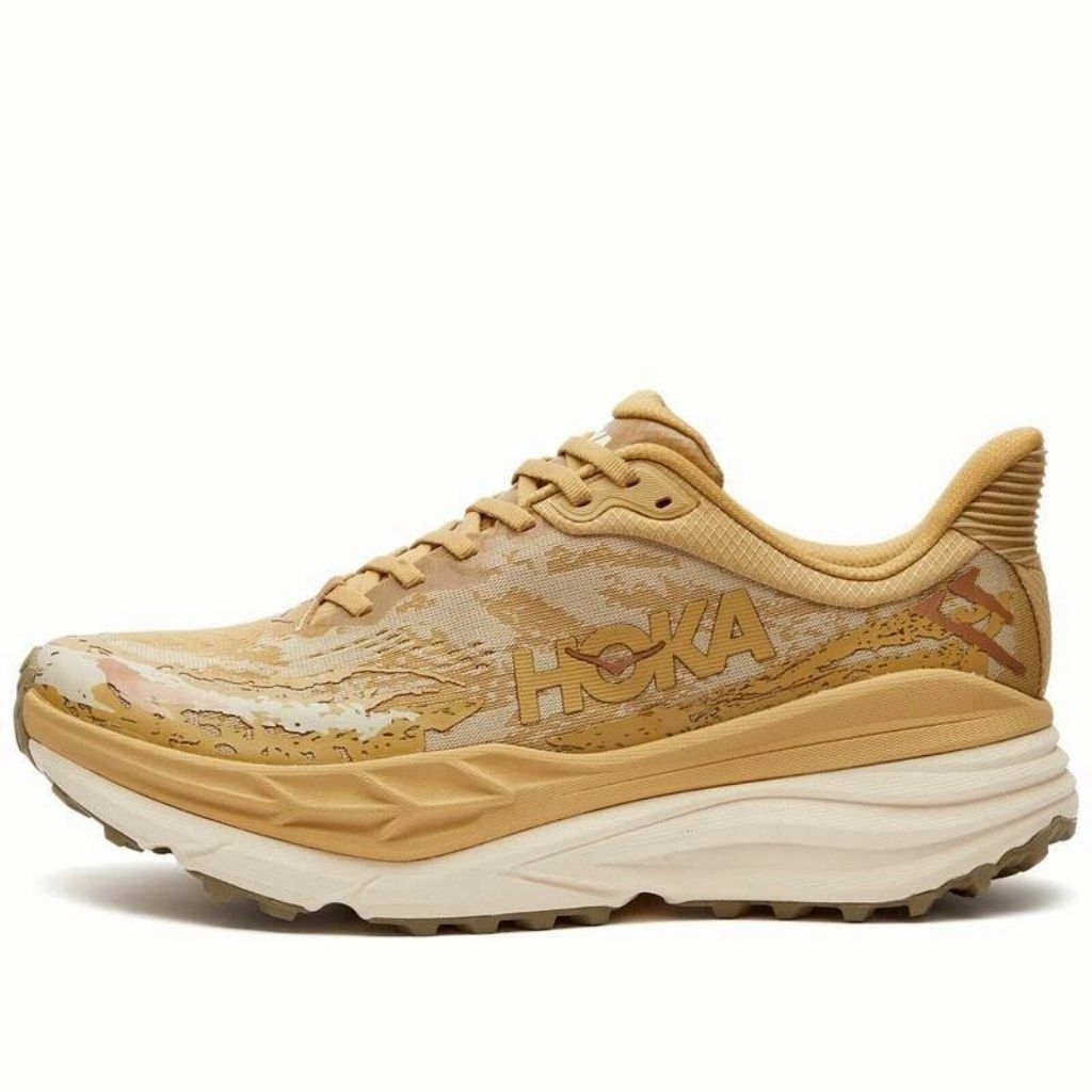 Sepatu hiking hoka one one stinson 7 brown white