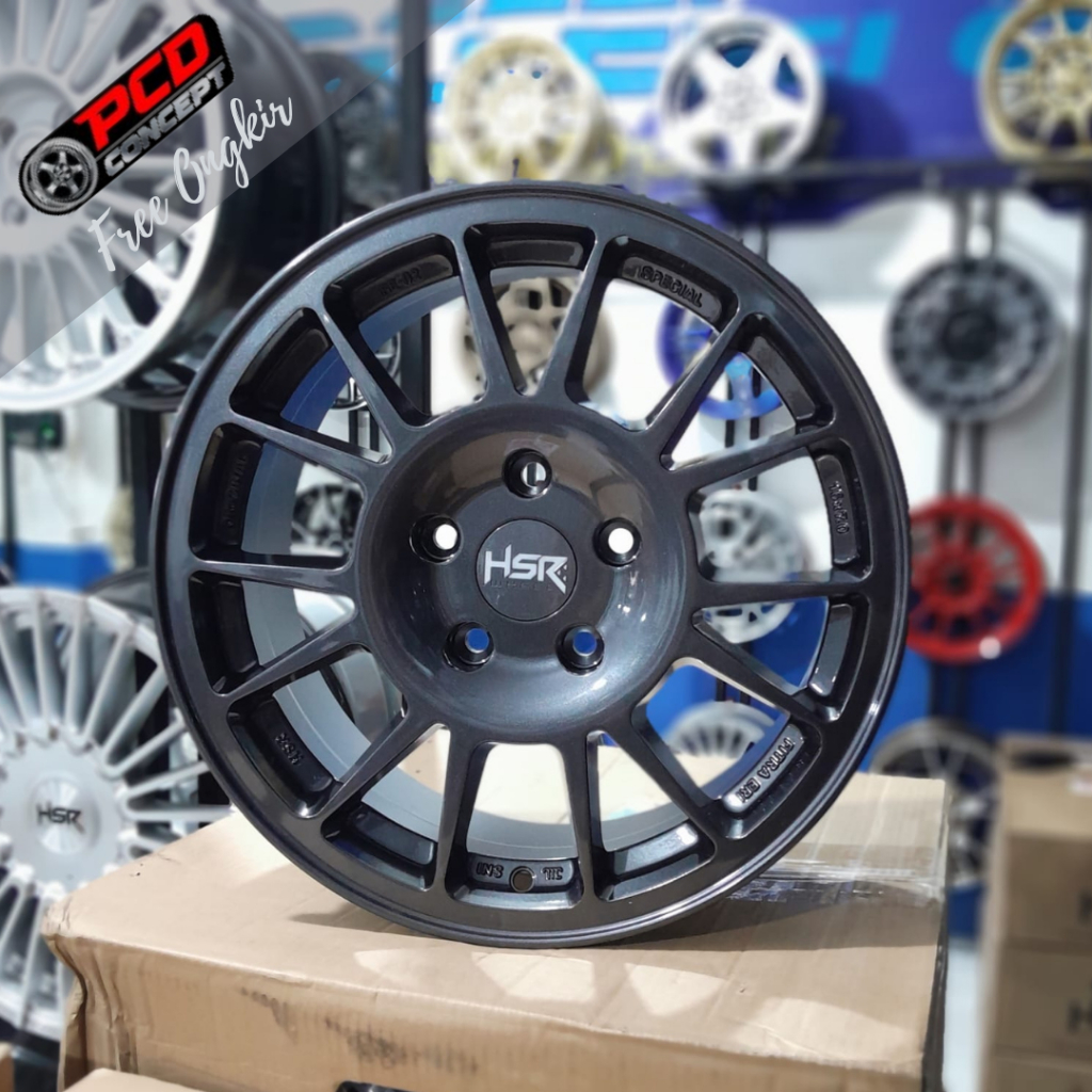 Velg mobil ring 16 fe02 hsr r16 h5 grey innova rush terios HSR WHEEL SURABAYA