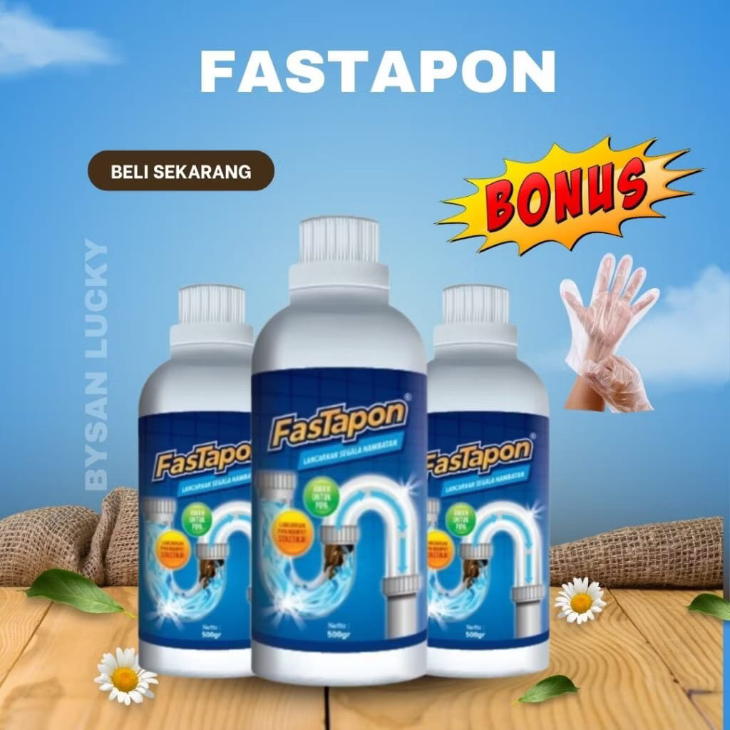 FASTAPON ANTI SUMBAT/MAMPET ( Mengatasi WC Mampet dengan Cepat tanpa Sedot WC )