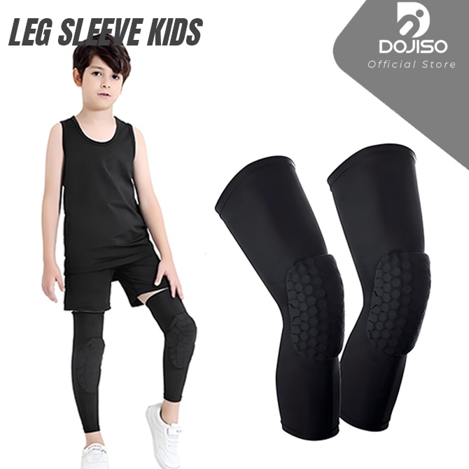 Leg Sleeve Basket 1 Kids Bantalan Pelindung Lutut Olahraga Basket Anak Deker Lutut Anak Support Play
