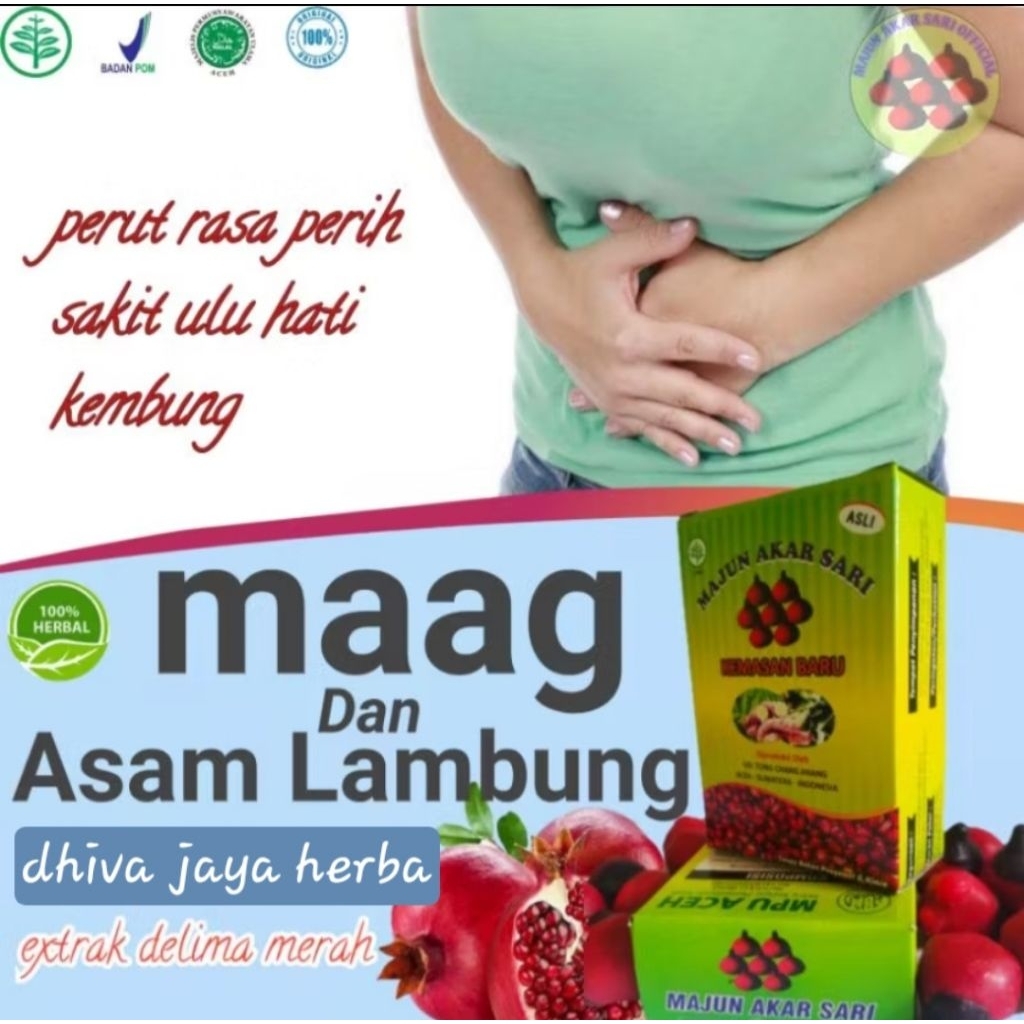 Majun Akar Sari Obat Herbal Maag Magh Mah Asam Lambung Gerd Kronis Ampuh